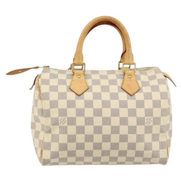 LOUIS VUITTON Damier Azur Speedy 25 Hand Bag N41534 LV Auth 143957V - Picture 3 of 16